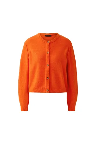 Oui - ILAYA Strickjacke orangeade - Gr. - 36