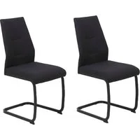 HELA Freischwinger Ariana, Esszimmerstuhl (Set, 2 St), Zertifizierter "Waterfree" Stoff - sehr Robust, 140 kg belastbar