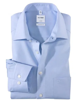 OLYMP - Comfort Fit : Hemd blau - Gr. - 46