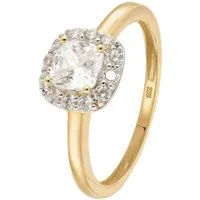 Glizz Goldring DamenGold 333/8K mit Zirkonia