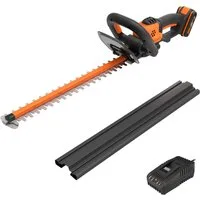 Worx Akku-Heckenschere WG261E, 44 cm Schwertlänge, 16 mm Zahnabstand, inkl. Akku und Ladegerät