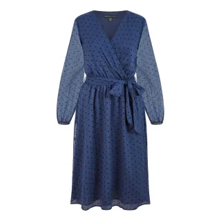 Mela London - Wickelkleid für Damen (Marine)