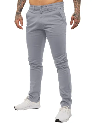 Enzo Herren Slim Fit Stretch Chinos