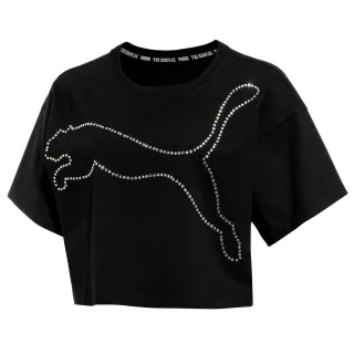 Puma xthe Kooples Womens T-Shirt Grafiklogo Kumpelte T-Shirt 578390 01