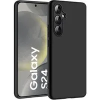 CoolGadget Handyhülle Black Series Handy Hülle für Samsung Galaxy S24 6,2 Zoll, Edle Silikon Schlicht Robust Schutzhülle für Samsung S24 5G Hülle