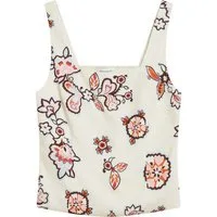 Grace & Mila Shirttop WINDSOR - Sommertop - Blumentop - Leinenoberteil -