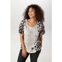 Aniston PLUS T-Shirt in Leinenoptik - NEUE KOLLEKTION
