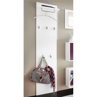 borchardt Möbel Garderobenpaneel Rena, Wandgarderobe 160 cm, 5 Haken, Kleiderstange, Hutablage