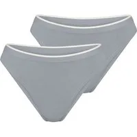 sloggi Tai-Slip Blue GO Sense (2-St) Taillenslip, Hüftslip, Brasil Slip