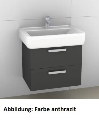 Artiqua 413 Waschtischunterschrank für Renova Plan 222266, 222267 Sangallo Grau quer, 413-WU2L-K61-7 413-WU2L-K61-7154-432