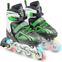Apollo Inlineskates Größenverstellbare Inliner für Kinder Super Blades LED, Inliner verstellbare Größe, mit leuchtenden LED Wheels