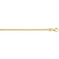 Adelia´s Kette ohne Anhänger Ankerkette Halskette 925 Silber vergoldet, Goldkette