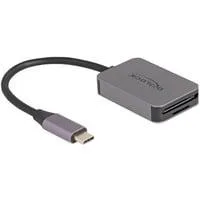USB Type-C Card Reader für SD oder Micro SD Speicherkarten, Kartenleser grau