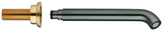 GROHE Auslauf 48638 Ausladung 180mm mit Mousseur hard graphite gebürstet, 48638AL0 48638AL0
