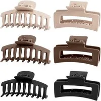 LuxusKollektion Haarklammer 6 Stück Große Haarklammer, 8cm Haarspangen für dickes Haar
