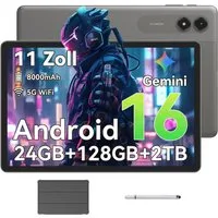VekfulPC 11" Tab50 tablet mit hülle Android 16 128 GB 8000 mAh Akku Tablet (11", 128 GB, Android 16, Gemini Al Magic, 8000 mAh, 5G WiFi, 90Hz)