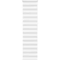 Rollo Doppelrollo Weiß 65x200 cm Stoffbreite 60,9 cm Polyester, vidaXL