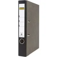 Idena Aktenordner Idena 303002 - Ordner für DIN A4, 5 cm schmal, Wolkenmarmor, schwarz