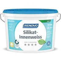Renovo Wandfarbe Renovo Silikat Innenweiss matt 10,0 Ltr. für Allergiker geeignet