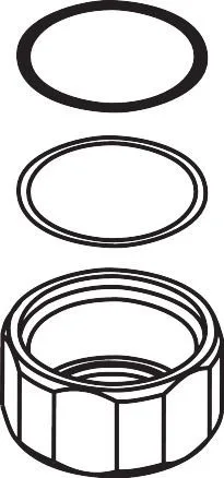Hansgrohe Ueberwurfmutter Axor Duschkombi chrom , 96746000 96746000
