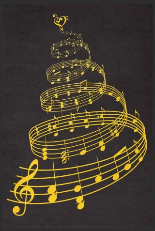 Fussmatte Noten 10269 | Größe: 60 cm x 90 cm
