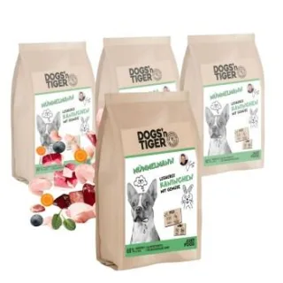 Dogs'n Tiger Adult Mümmelmann Kaninchen & Pute mit Gemüse 4x2 kg