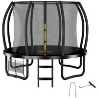 Zelsius Gartentrampolin Trampolin Schwarz Ø 305 cm für den Outdoor-Bereich
