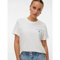 Vero Moda T-Shirt VMGINA METTE SS TOP BOX JRS Baumwolle