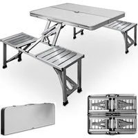 Casaria Campingtisch (1-St), Klappbar mit Stühlen Alu Falttisch Klapptisch Faltbar Leicht Camping