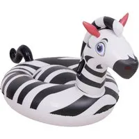 SunClub Schwimmtier Zebra aufblasbar, 153x78x75 cm mit Haltegriffen