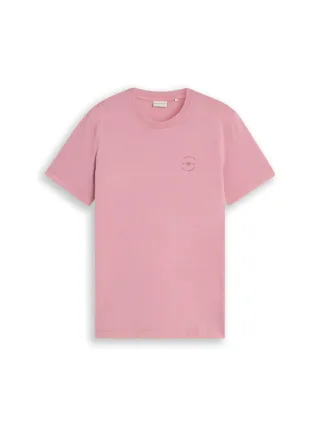 Tom Tailor - T-Shirt mit Logo-Print dusty rose - Gr. - M