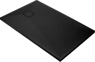 Neuesbad Rechteckig Duschwanne Schwarz Granit 120x80 CM NB1DEKQRN44B1