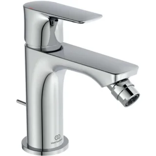 Ideal Standard Connect Air Bidetarmatur A7030AA mit Ablaufgarnitur, Ausladung 114mm, verchromt