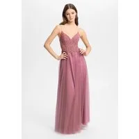 Hey Kyla Abendkleid - Tüllkleid mit Stickerei Taillierter Schnitt mit ausgestelltem Rockteil
