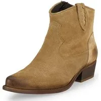 Felmini Wide Fit Stiefelette Leder . Cowboy Stiefelette