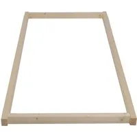 Rollrost Auflagerrahmen für Rollrost 90 x 140 cm für Lattenrost Bettrost, TUGA-Holztech