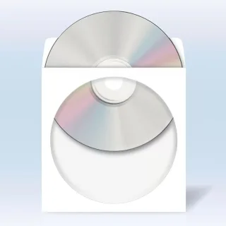 HERMA CD-Hülle | 1141 | Kapazität: 1 CD - weiß (Packung mit 1000)