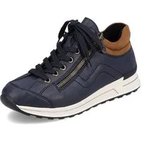 Rieker Sneaker mit weichem Schaftrand, Freizeitschuh, Halbschuh, Schnürschuh