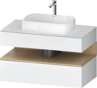 Duravit Qatego Konsolenwaschtischunterbau wandhängend Weiß Matt 1000x550x600 mm - QA4731030180010 QA4731030180010