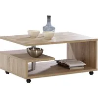 Newroom Couchtisch Sonoma Eiche 105 cm, Couchtisch Sonoma Eiche Modern Wohnzimmertisch Sofatisch Wohnzimmer