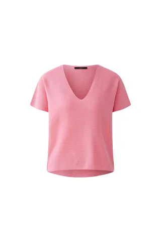 Oui - Pullover reine Baumwolle aurora pink - Gr. - 38