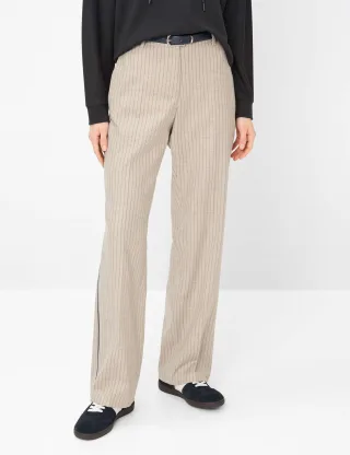 Brax Damen Palazzohose Style MAINE STONE, hellbeige, Gr. 38K