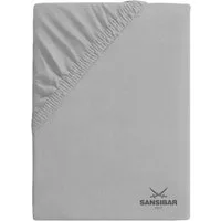 Sansibar Sylt Spannbettlaken Premium Topper-Spannbetttuch, Sansibar, Topperbezug, Gummizug: hochwertiges Rundumgummi, Matratzenbezug bis zu 15 cm Steghöhe, dicker Stoff, faltenfreier Sitz