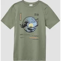 s.Oliver Kurzarmshirt T-Shirt T-Shirt mit Frontprint