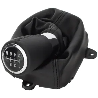 6-Gang Schaltknauf Schaltmanschette Manschette + Rahmen für Schaltknauf in Schwarz für Honda Accord VIII 2008-