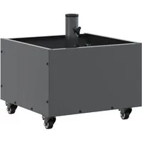 vidaXL Schirmhalter Sonnenschirmständer 11.75 kg Anthrazit Stahl Quadratisch, 1 tlg.