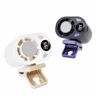 X30 Refrigeration Clip Fan Semiconductor Ice Cooling Turbo Motor 18000 RPM 1800mAh 5W Stepless Speed Smart Display 360 D