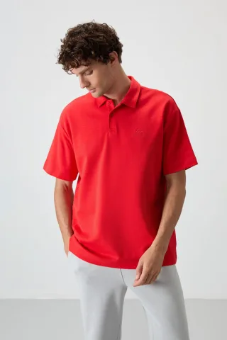 Herren Oversized Polo T-Shirt