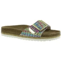 piece of mind. Piece of Mind Damen Pantolette bunte Flechtoptik Pantolette