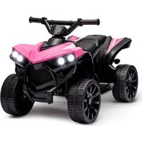 GarveeMore Elektro-Kinderauto 6V Elektrisches Quad Für Kinder, Elektroauto Kinder ATV Mit Musik, USB-Anschluss, Hupe, LED-Scheinwerfer